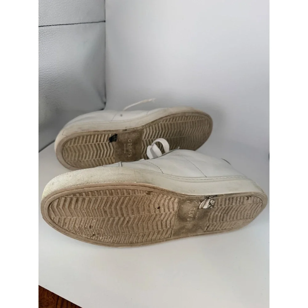 Greats Royale White‎ Leather Sneakers Mens US 9.5 Low Top Made in Italy